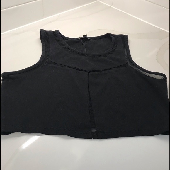 Express Tops - EXPRESS BLACK CROPPED TOP NEW